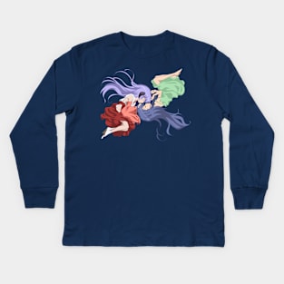 Hanyuu and Rika Kids Long Sleeve T-Shirt